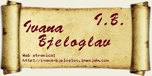 Ivana Bjeloglav vizit kartica